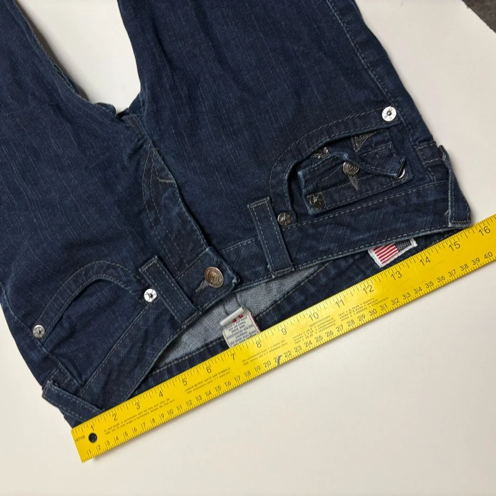 True Religion Straight Leg Jeans, Dark Wash, Size 30, Made in USA - Picture 11 of 13